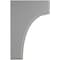 Ekena Millwork 3 1/2"W x 4"D x 6"H Clarksville Wood Vintage Decor Bracket, Pebble Grey BKTWD04X04X06CVPG - alternate 3